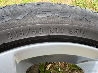 Volvo Hlinikove disky R17 s letnymi pneumatikami 215/60 R17 - 7
