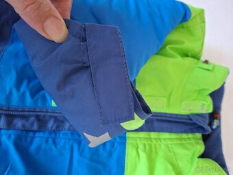 Zeleno modrá zimná bunda s kapuckou - 7