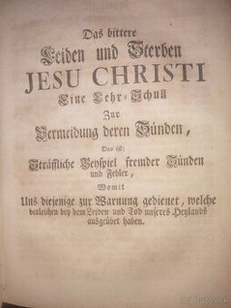 Život Ježiša Krtísta 1758 - 1759 2 knihy 4 diela - 7