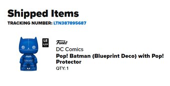 Funko Pop Batman (Blueprint Deco) LE 2010 - 7