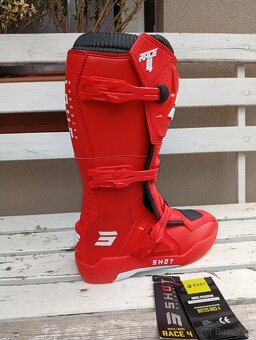 Prilba čižmy SHOT červená - 7