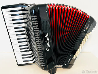 Predám nový akordeón FANTASIA DELUXE 96 basový- krásny zvuk, - 7