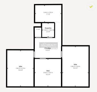 HALO reality - Predaj, trojizbový byt Lučenec, Vajanského -  - 7