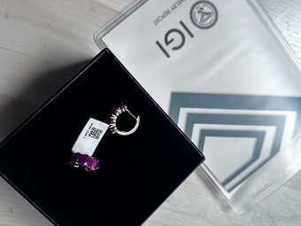 Zlaté náušnice s rubínmi - 7