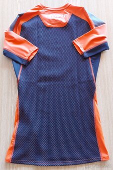 Nové kompresné tričká Adidas TECHFIT (M/L) – Modré/Oranžové - 7