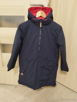 Chlapčenská obojstranná zimná bunda, veľ 146 - 7