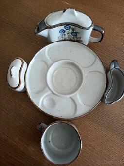 Raňajkova suprava pre jedného, keramika, 7 casti - 7