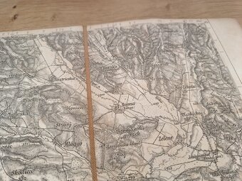 vojenská mapa Lučenec - Losonc 1880 Rakúsko Uhorsko - 7