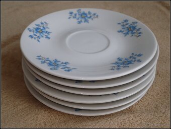 Šálky s nezábudkami 6ks - 7