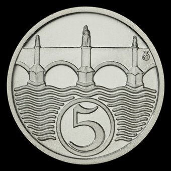 5 halier 1924/2024 - 100. výročie razby, Ag, Cu - O. Španiel - 7