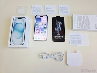 Apple iPhone 15 BLUE 128GB TOP STAV - 7