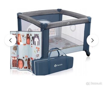 Cestovná postieľka/ohradka Lionelo Playpen Lene Blue Sky - 7