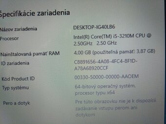 predám HP elitebook / 4gb ram / Intel core i5 / 120gb ssd- - 7