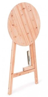 Drevený barový skladací stôl Ø 78 cm - 7
