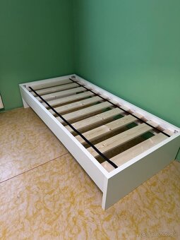Predám jednolôžkovú posteľ - 90x200cm -BIELA - 7