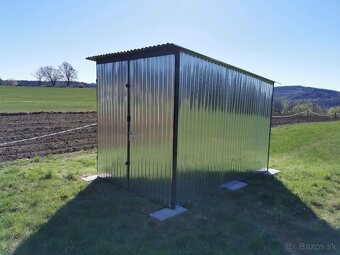 Stavebná búda,garaž plechová najlacnejšia v SR 2x3m - 7