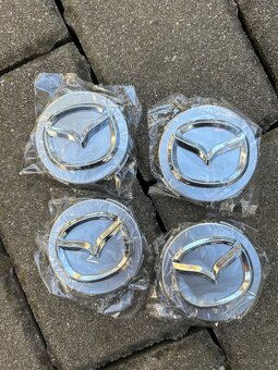 Disky Mazda 5x114,3 R17 ET 50 - krytky Mazda aj Renault - 7