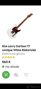 Gitara Larry Carlton T7 Antique white - 7