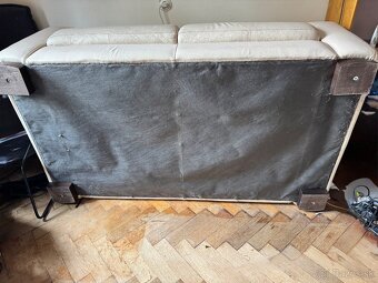 Kožená 2sedačka v bežovej farbe. - 7