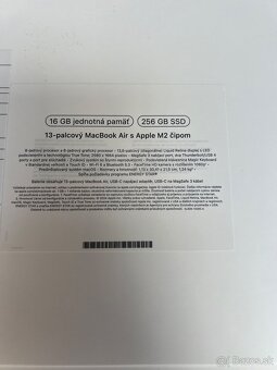 Predám MacBook AIR 13 M2 16GB/256GB, TOP, 23 MES. ZÁRUKA - 7