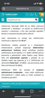 Odvlhčovač delonghi dem 8.5 - 7