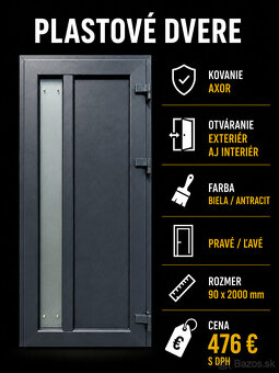 Vchodové plastové dvere 900/2000 - 7