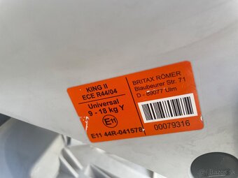 Autosedačka Britax Romer King II. - 7