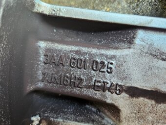 Originál VW hliníkové disky R16, 5x112 (Passat b7) - 7