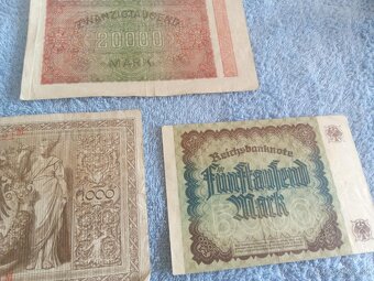 subor starozitnych nemeckych bankoviek ,monarchia-republika - 7