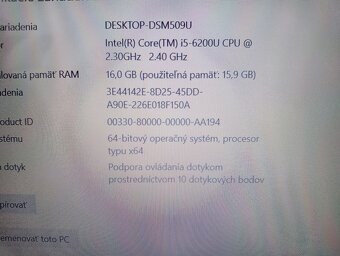 predám Hp probook 650 g2 / dotykový displej / 16gb ram / ssd - 7