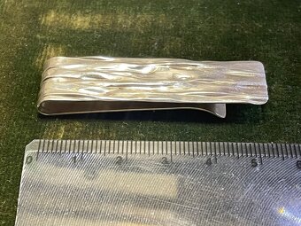 strieborná spona na bankovky - 7