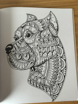 Antistresové omaľovánky - psy - 7