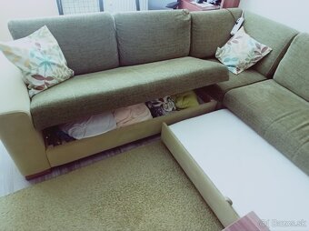 Predám rohový sedacia súprava, rohový gauč. - 7
