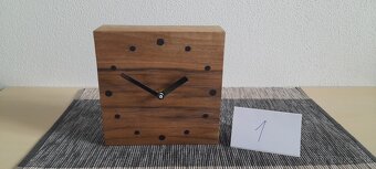 Drevené stolové hodiny - 7