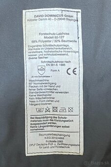 Nove pilčické protiporezne nohavice, monterky vel. 52 - 7