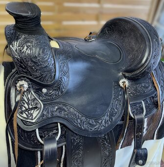 Westernový sedlový komplet 2) černý WADE - 7