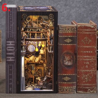 3D knižná dekorácia / dioráma / Book Nook - 7