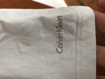 CALVIN KLEIN originál white pánske tricko L/XL - 7