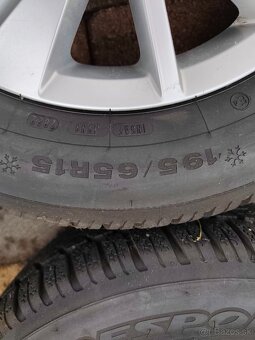 5x112 R15 - 195/65 Zimná komplet sada disky + pneumatiky - 7