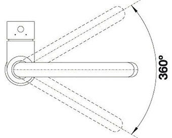 Kuchynská drezová batéria páková Blanco MIDA chrómová 517742 - 7