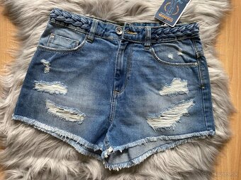 2x riflové kraťasy s visačkou - 7