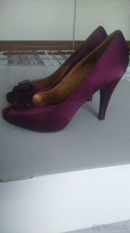 2x látkové lodičky č. 39, 38 a kožené č. 39 - 7