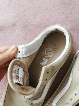 Svetlobéžové Vans tenisky, koža - 7