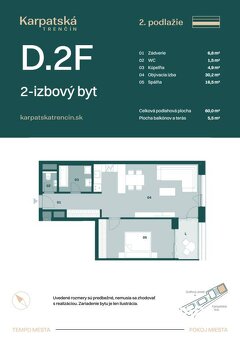 RADO | Rezidencia Karpatská (D.2F), 2i byt 60 m2 s loggiou 5 - 7