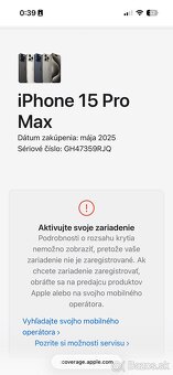 Predám Apple iPhone 15 PRO MAX 1TB Black Nepoužívaný - 7