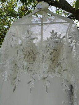 Svadobne saty - ASOS boho, nove - puff rukavy , M - 7