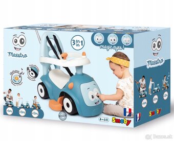 Odrážadlo SMOBY Maestro 3v1 modré - 7