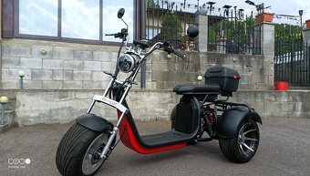 Elektrickú kolobežku Harley trojkolesový výkonný2000 W motor - 7