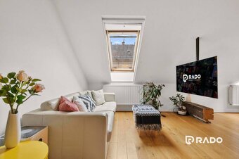 RADO | Štýlový 3i podkrovný byt s loggiou | 84m² | Staré Mes - 7