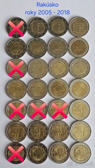 Obehové pamätné 2€ mince EÚ - 7